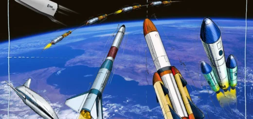 Koncepty nosných raket budoucnosti podle podle představ konstrukční kanceláře ESA, CNES a DLR. Obrázek: ESA, C. VIJOUX